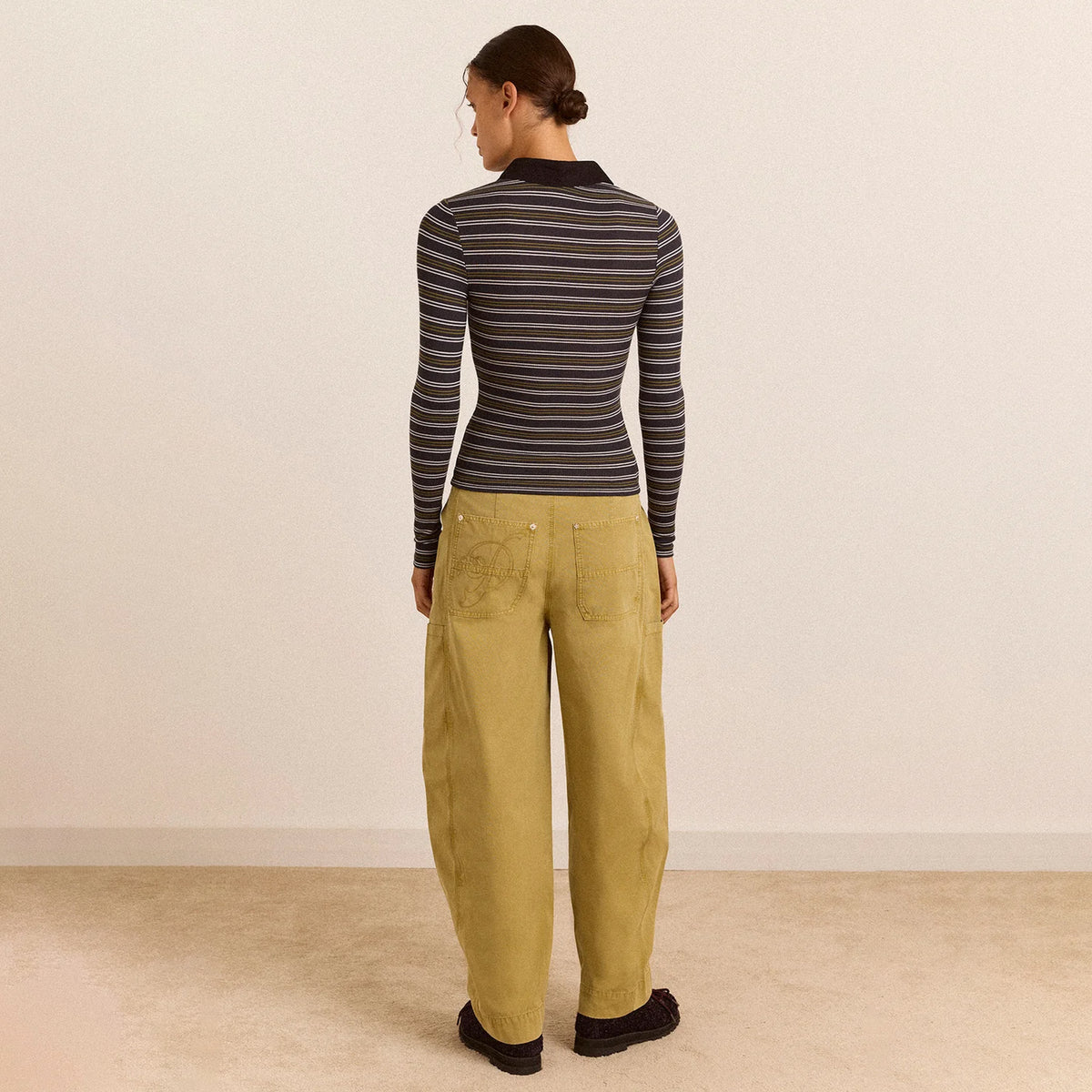 Damson Madder Peyton L/S Polo Multi