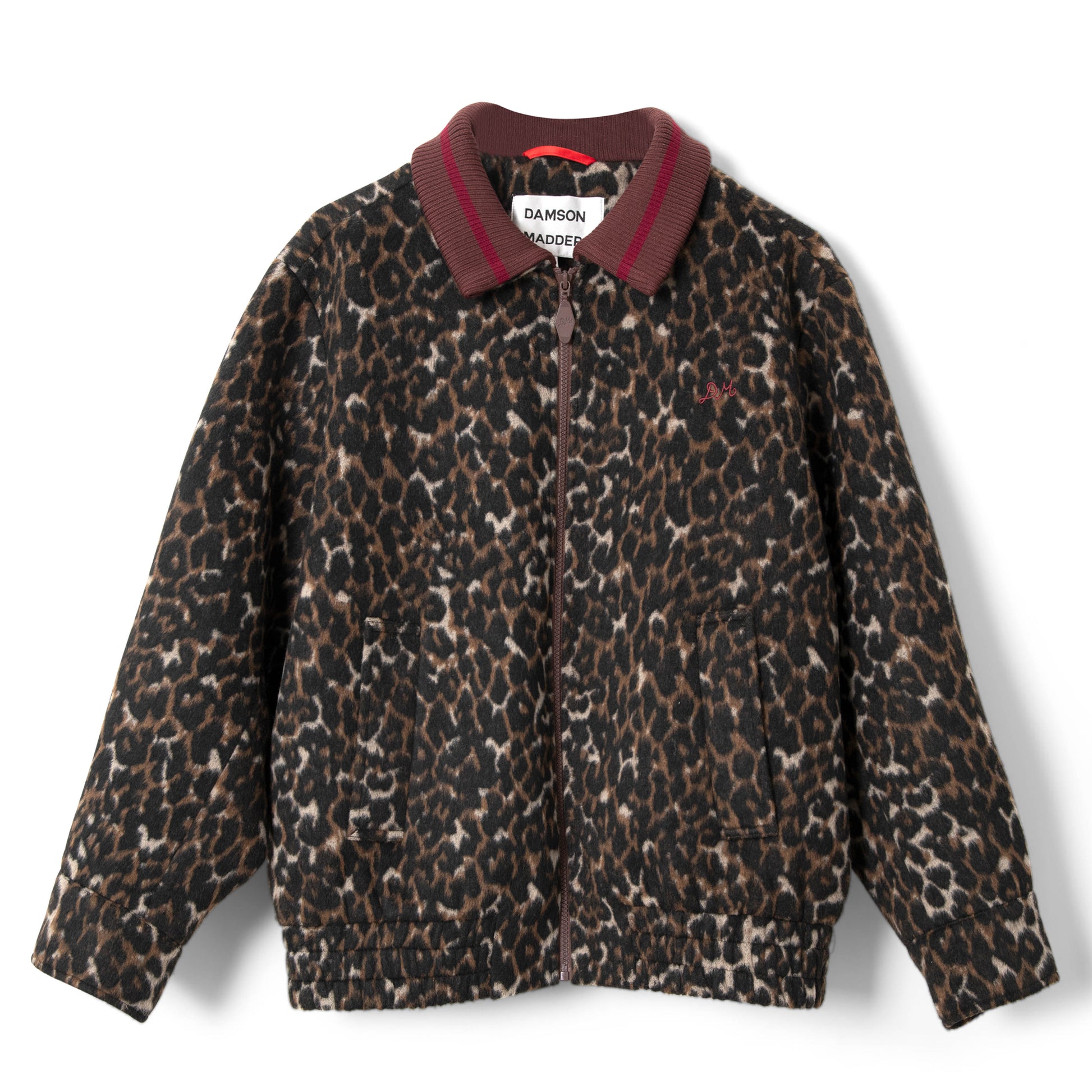 Damson Madder Us Excl Pixie Wool Bomber Leopard - pam pam 
