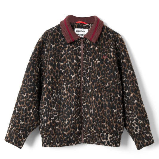 Damson Madder Us Excl Pixie Wool Bomber Leopard - pam pam