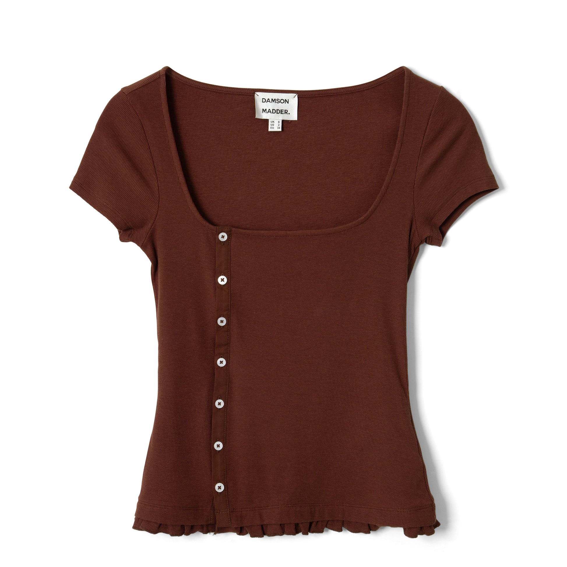Damson Madder Posie S/S Top Burg Red