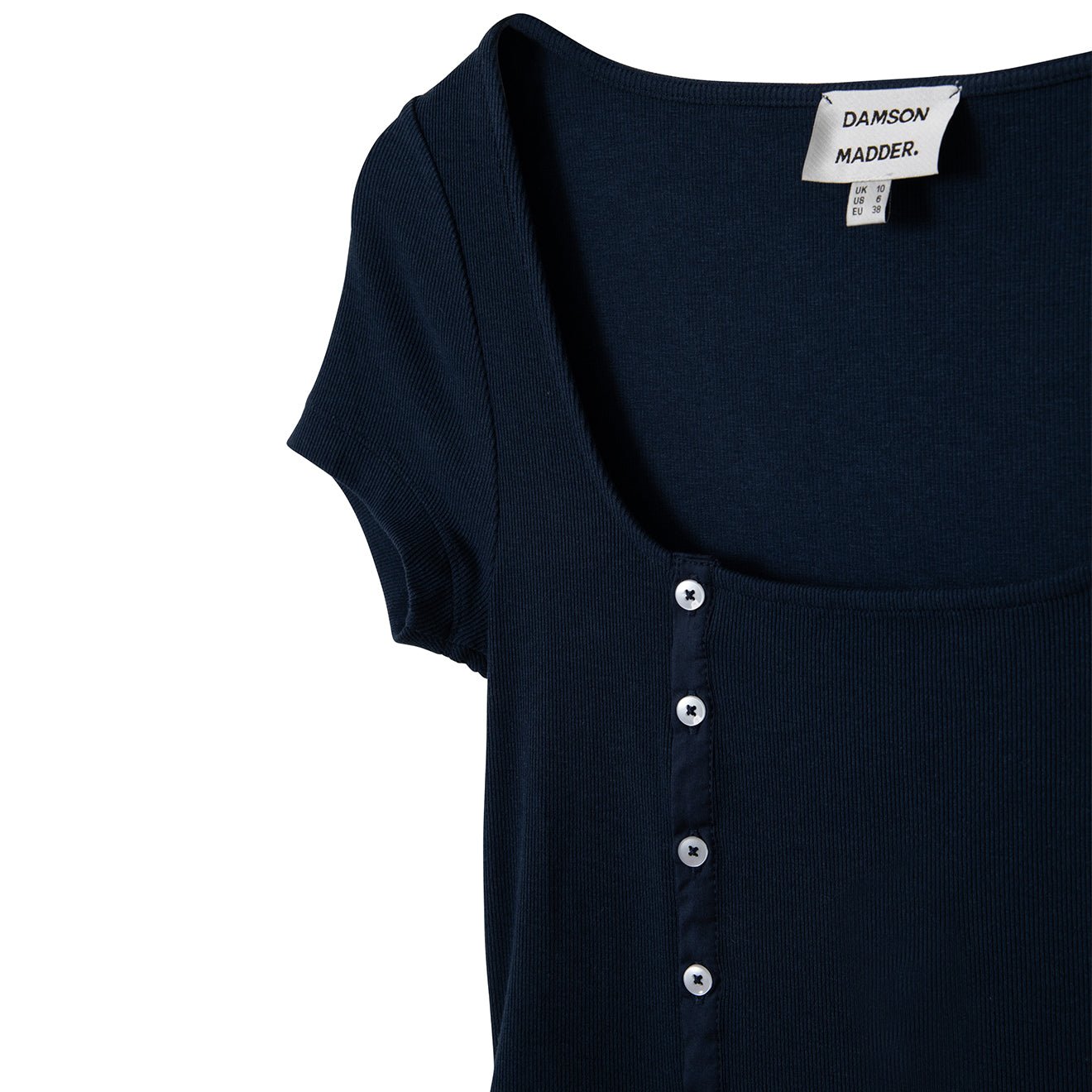 Damson Madder Posie Short Sleeve Top Navy