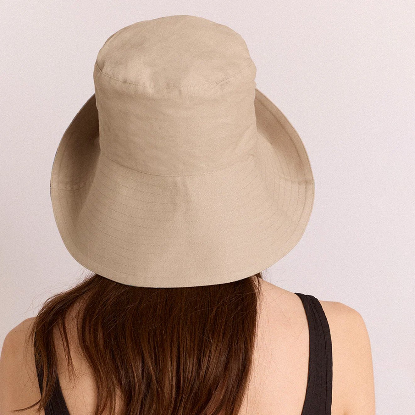 Damson Madder Reversible Sun Hat Tomboy Check & Stone