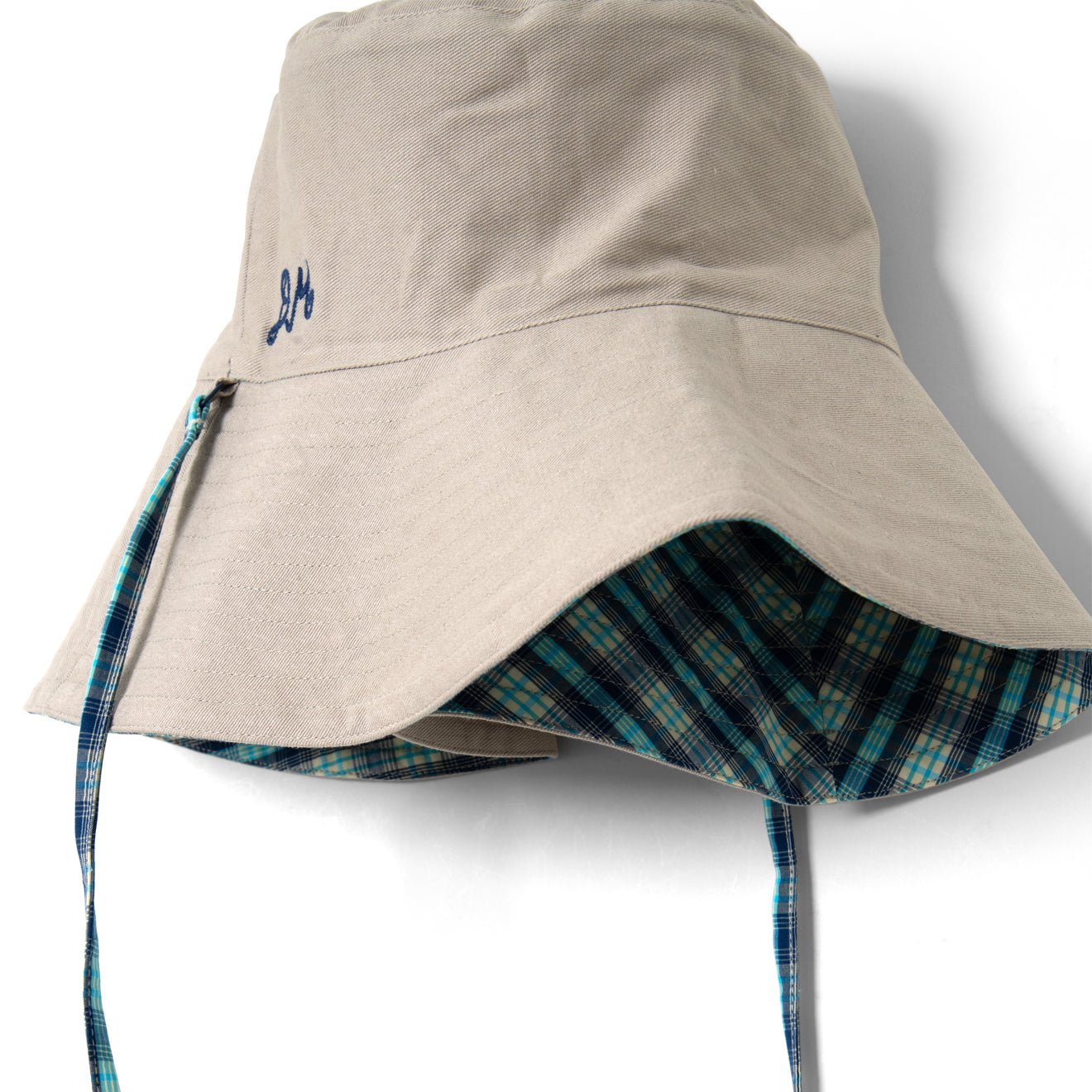 Damson Madder Reversible Sun Hat Tomboy Check & Stone