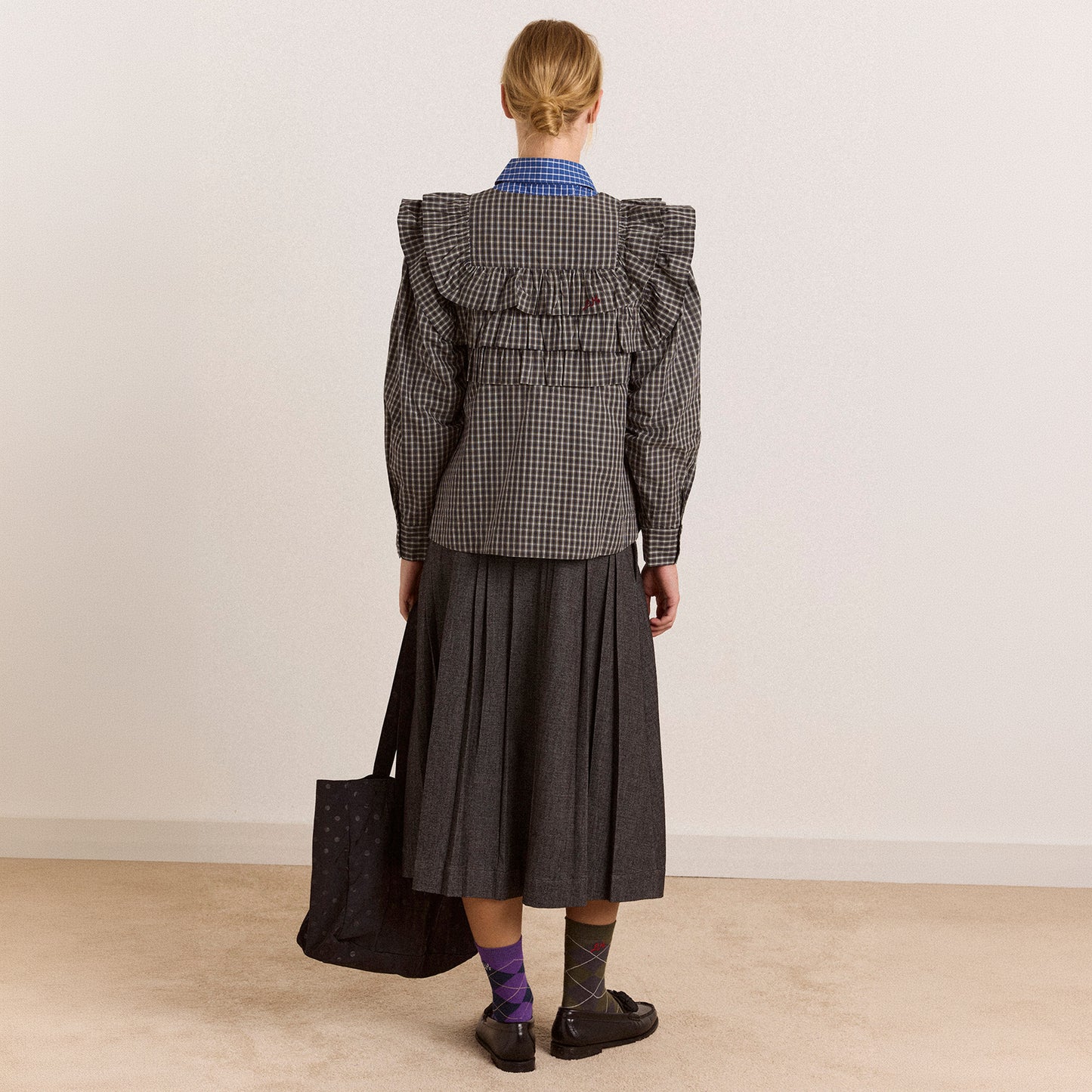 Damson Madder Shay Blouse Mini Check Multi