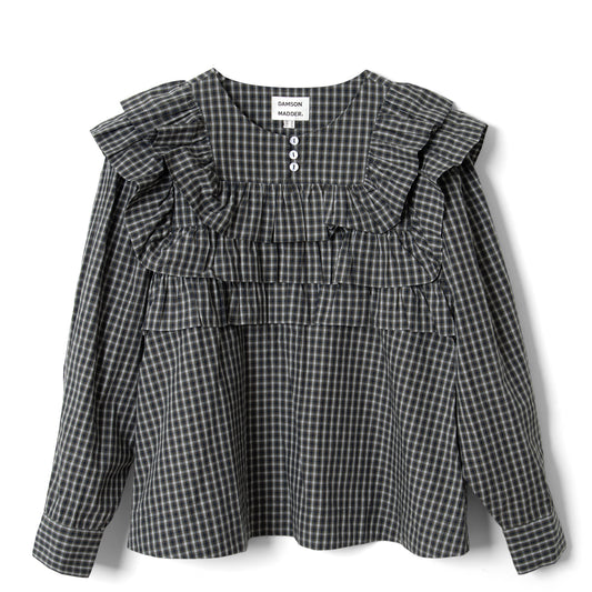 Damson Madder Shay Blouse Mini Check Multi