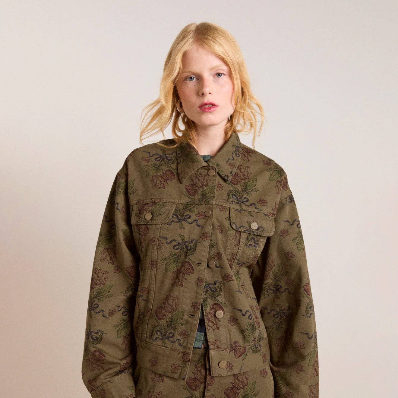 Damson Madder Stacia Jacket Overdye Tulip Khaki - pam pam 