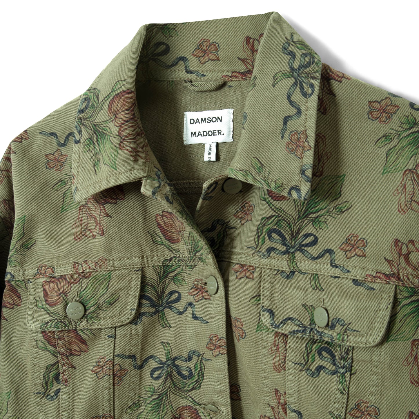 Damson Madder Stacia Jacket Overdye Tulip Khaki - pam pam 