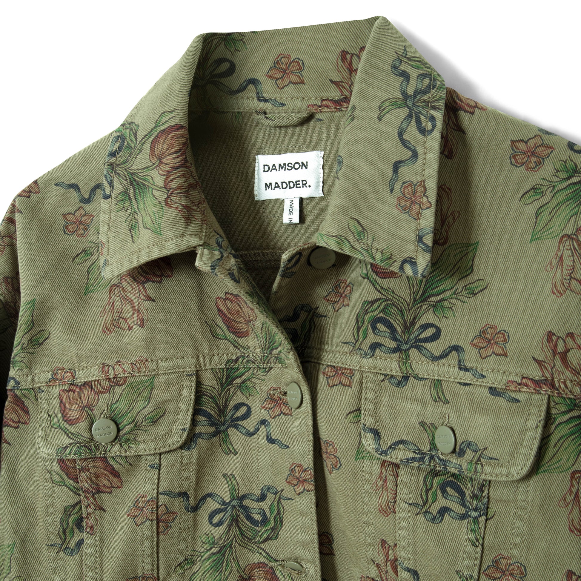 Damson Madder Stacia Jacket Overdye Tulip Khaki - pam pam 