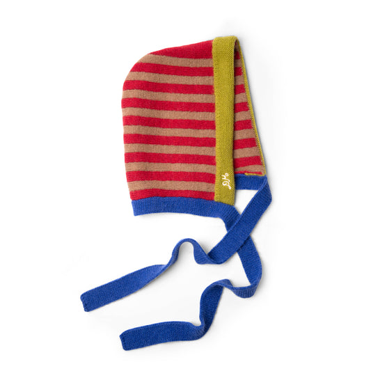 Damson Madder Striped Bonnet Mix Stripe - pam pam