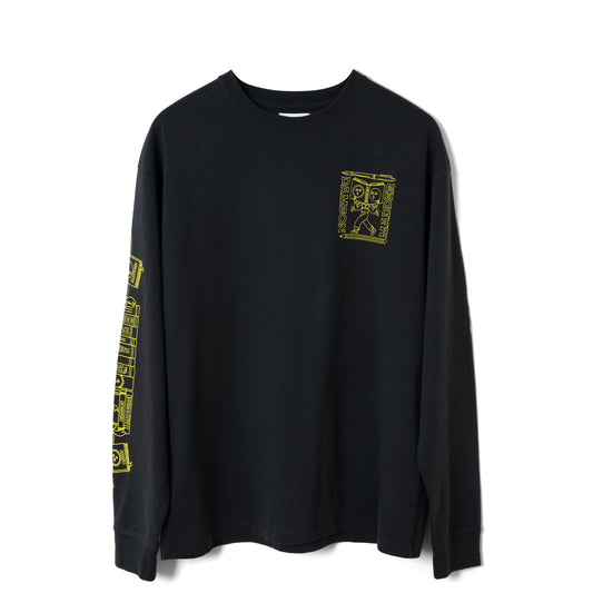 Damson Madder The Reader L/S Tee Charcoal