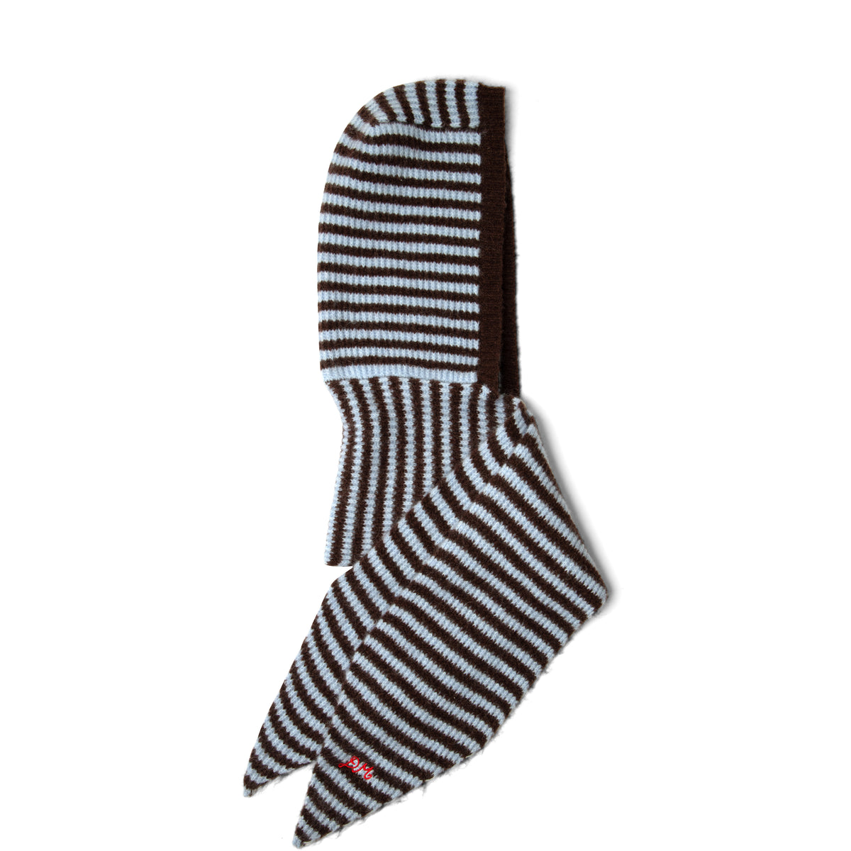 Damson Madder Tie Front Hood Blue / Choc Stripe