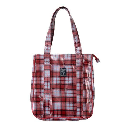 Damson Madder Tote Blue Fog Multi Check
