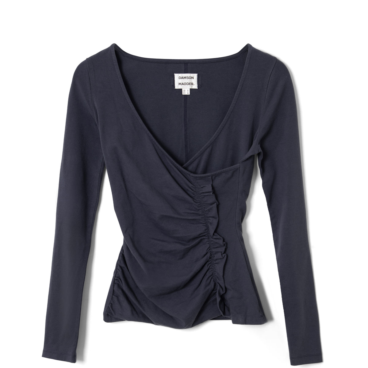 Damson Madder Trixie L/S Top Grey Blue