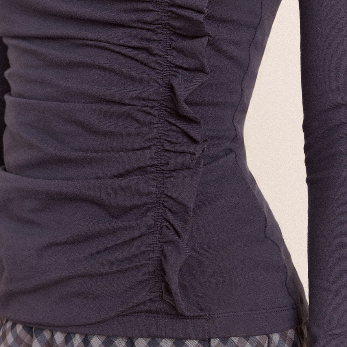 Damson Madder Trixie L/S Top Grey Blue