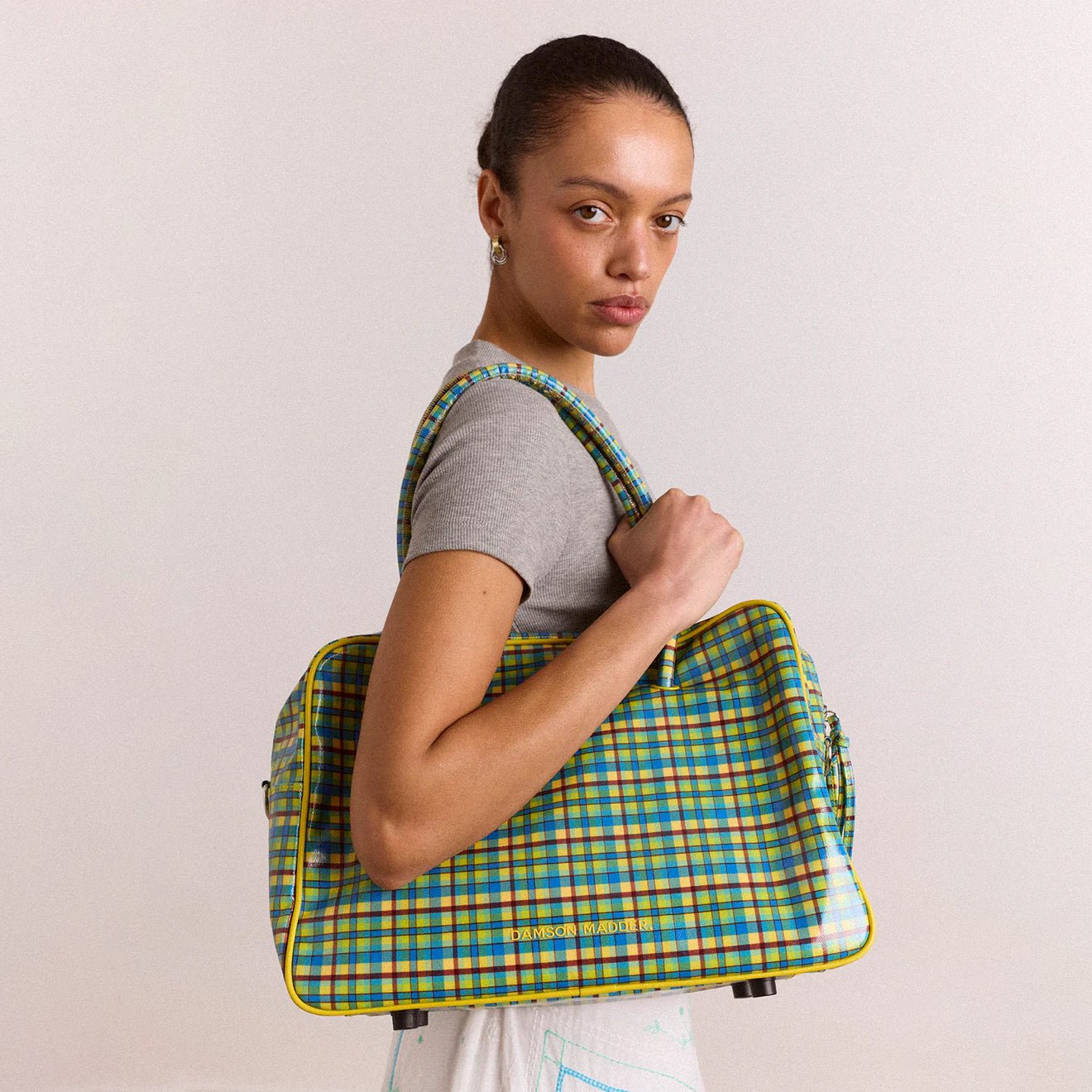 Damson Madder Truro Coated Holdall Zesty Check
