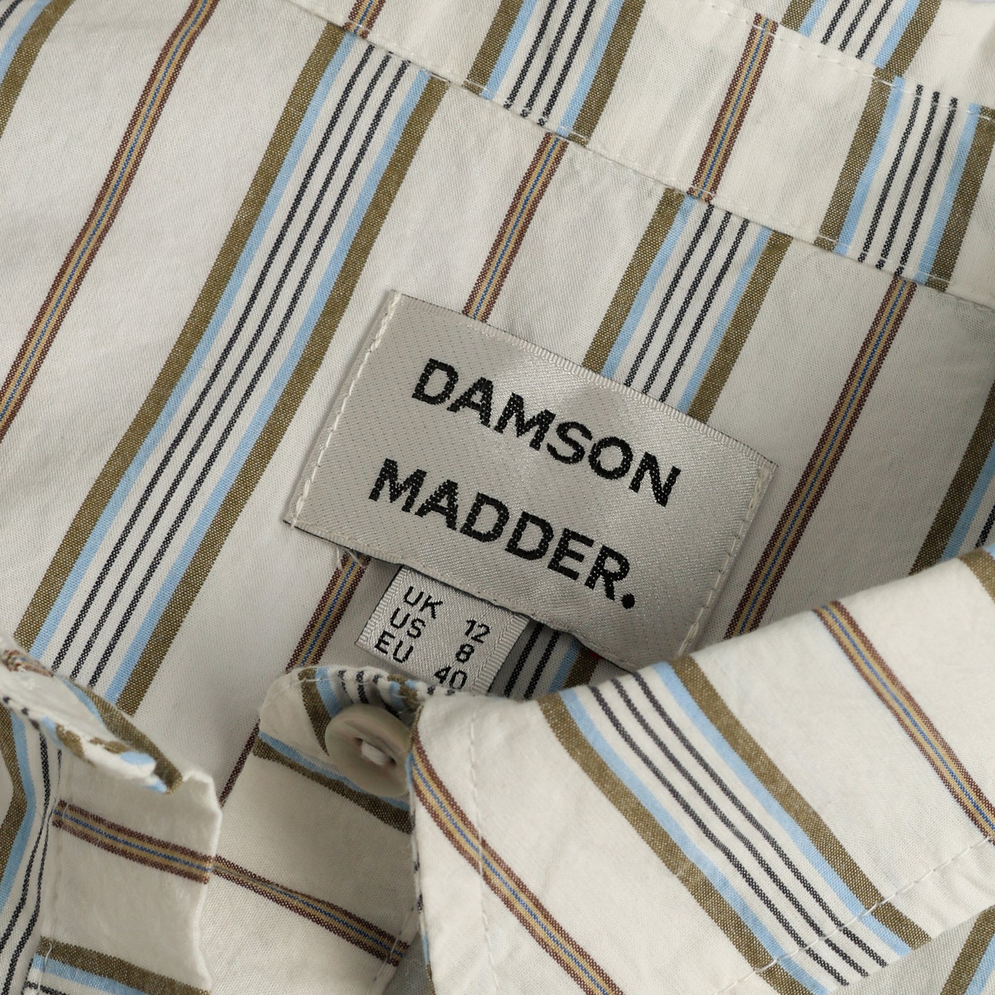 Damson Madder Valeria Double Layer Shirt Caraway Stripe Multi