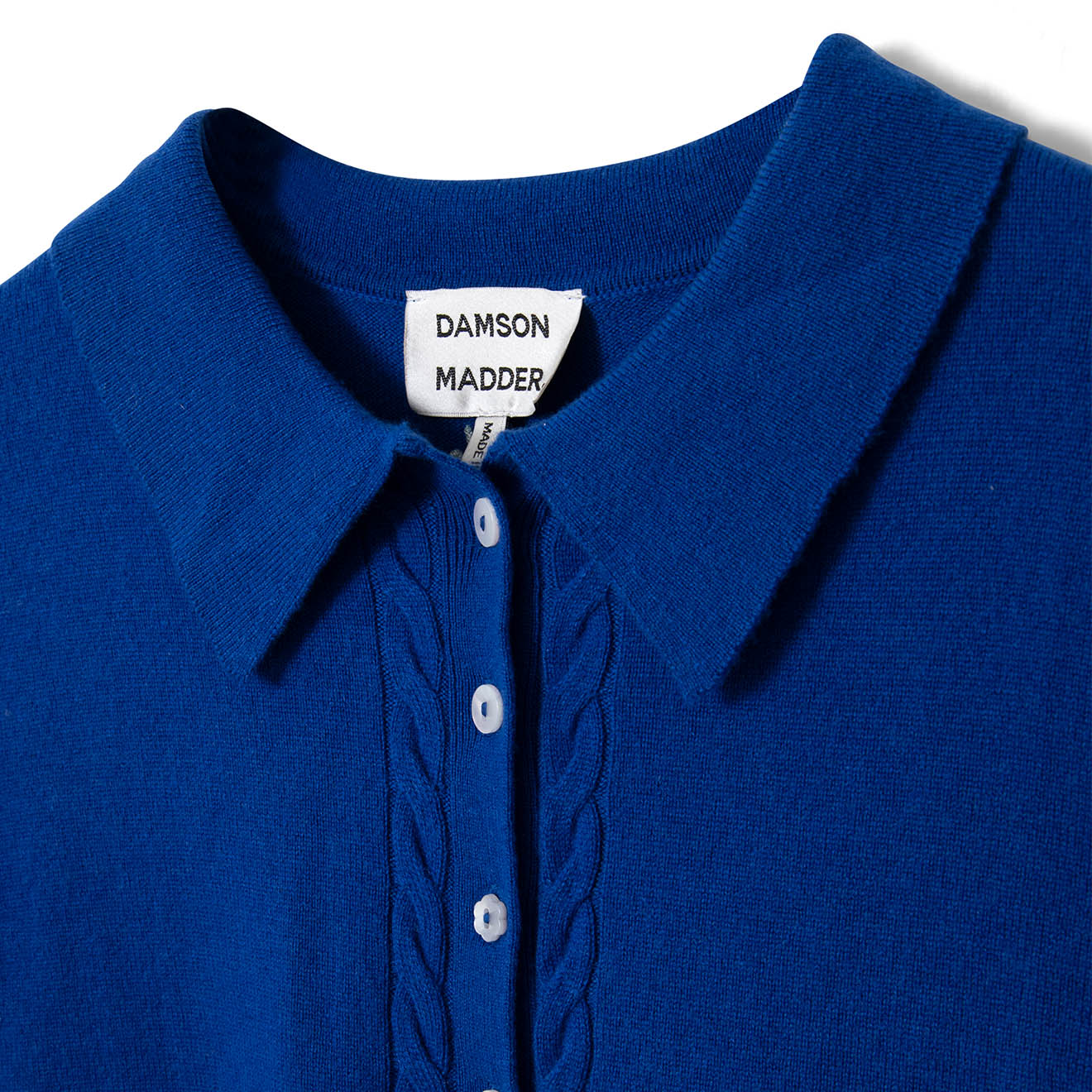 Damson Madder Voula Fine Gauge Cardigan Blue - pam pam 