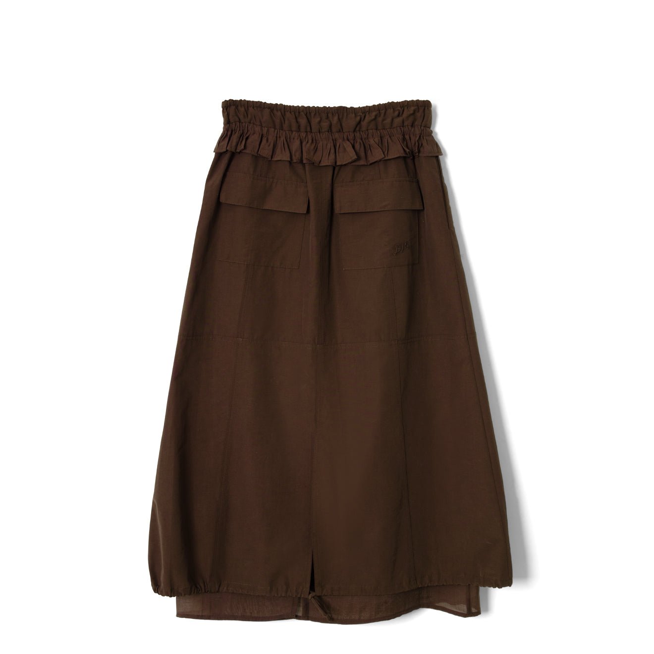 Damson Madder Womens Amber Panel Midi Skirt Choc