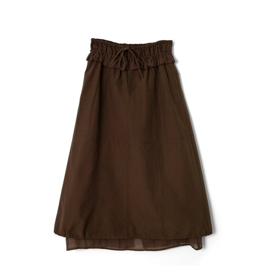 Damson Madder Womens Amber Panel Midi Skirt Choc