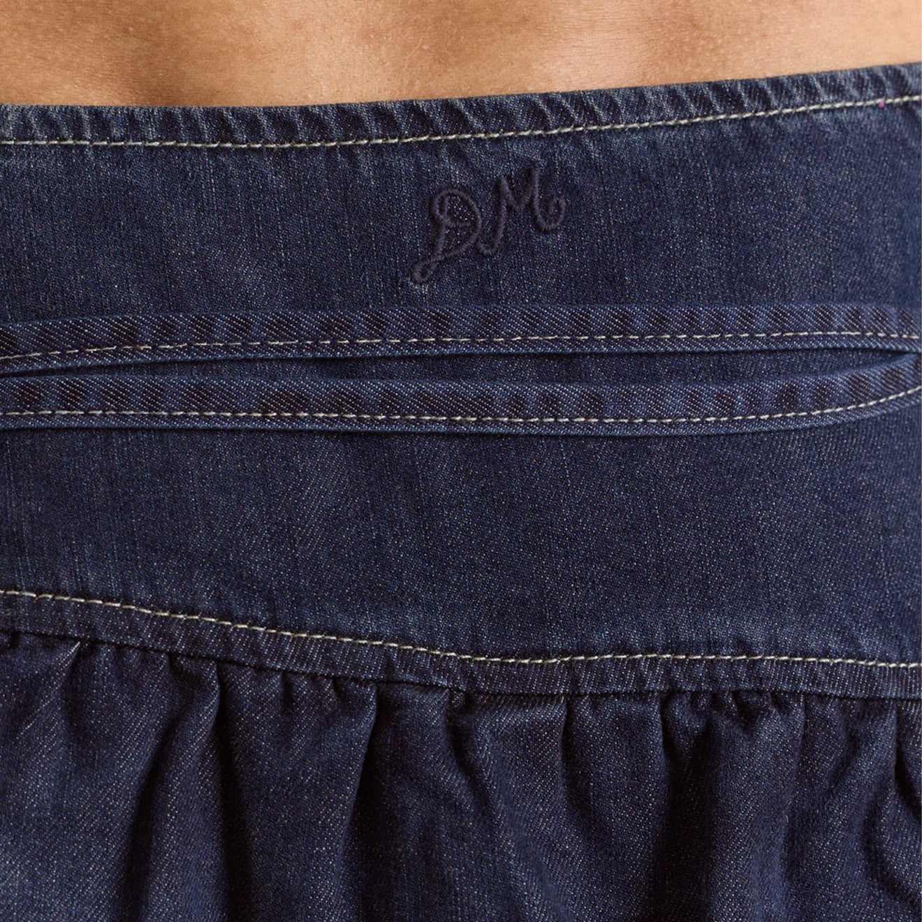 Damson Madder Womens Bellamie Skirt Dark Indigo - pam pam 