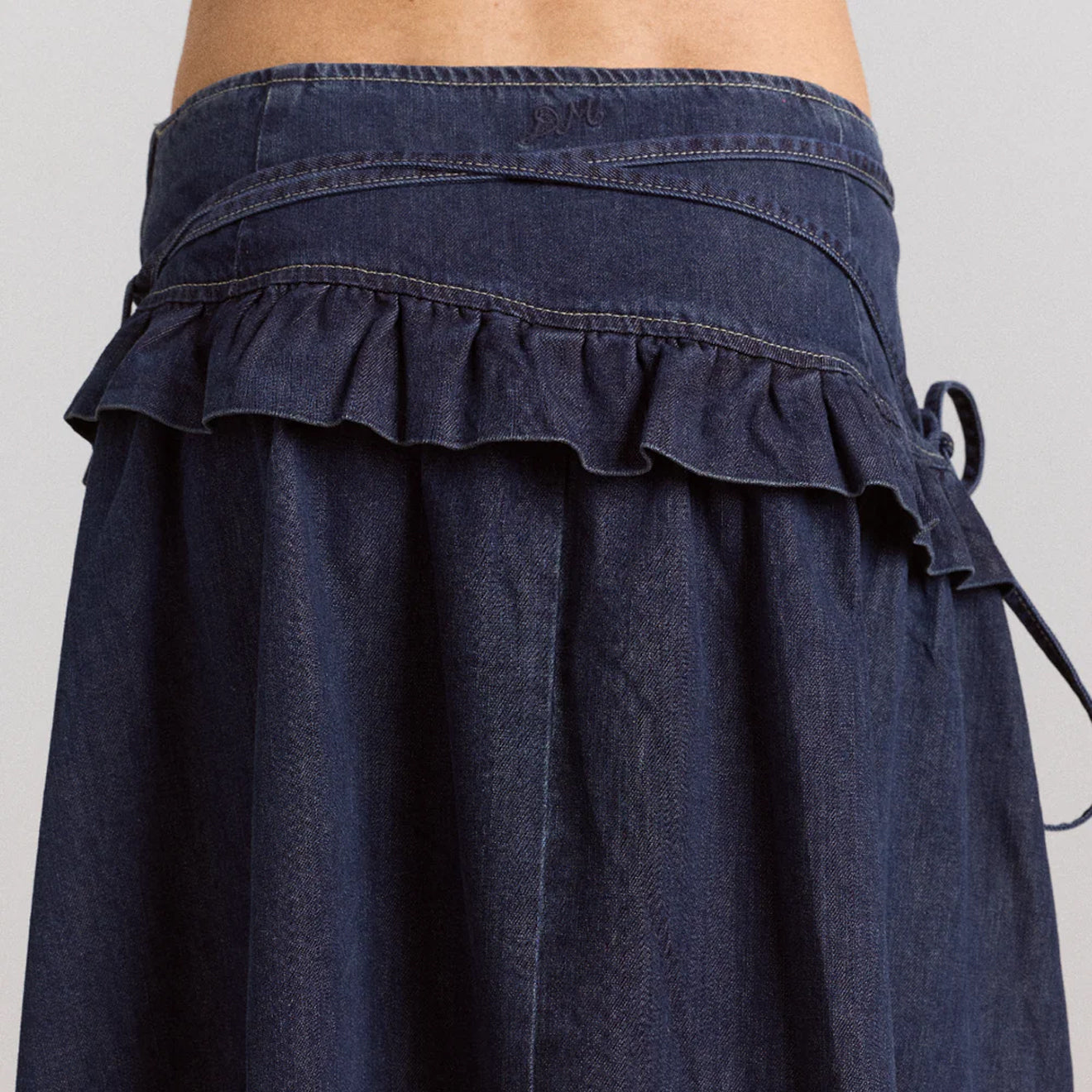 Damson Madder Womens Bellamie Skirt Dark Indigo - pam pam 