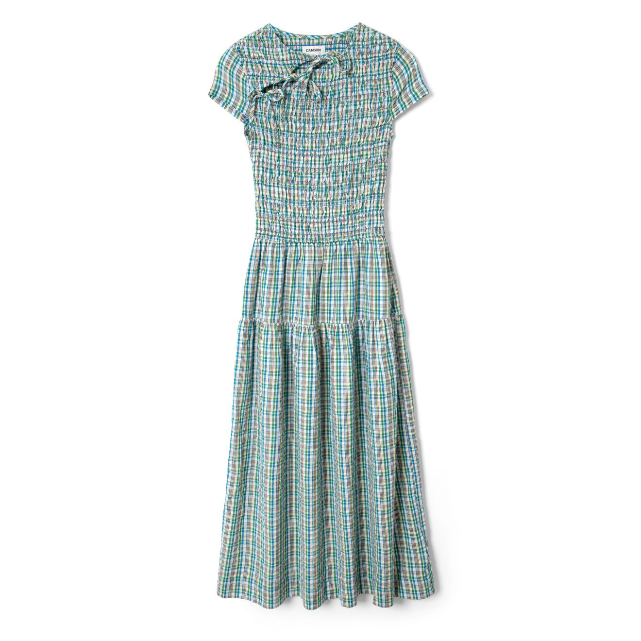 Damson Madder Womens Ebba Midi Dress Picnic Check