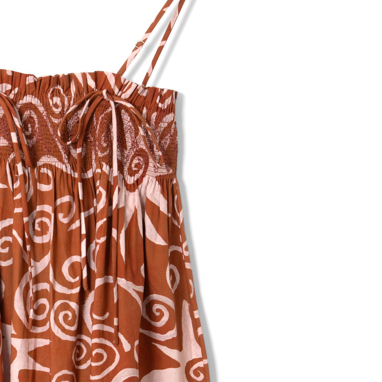 Damson Madder Womens Lilo Mini Dress Swirl Print
