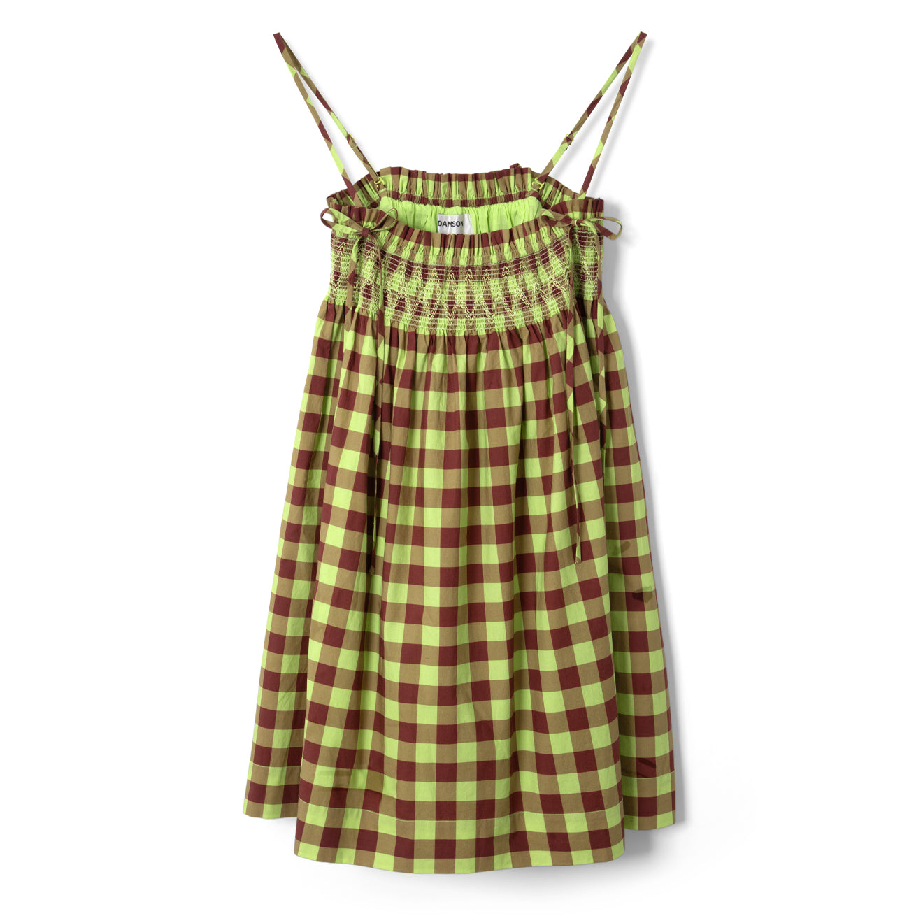 Damson Madder Womens Lilo Mini Dress Swirl Print - pam pam 