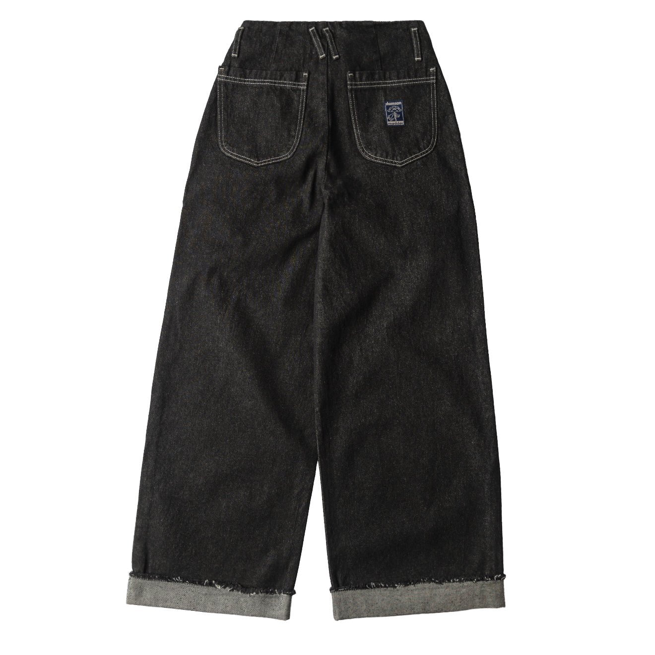 Damson Madder Womens Loose Fit Pascal Jeans Black Wash - pam pam 