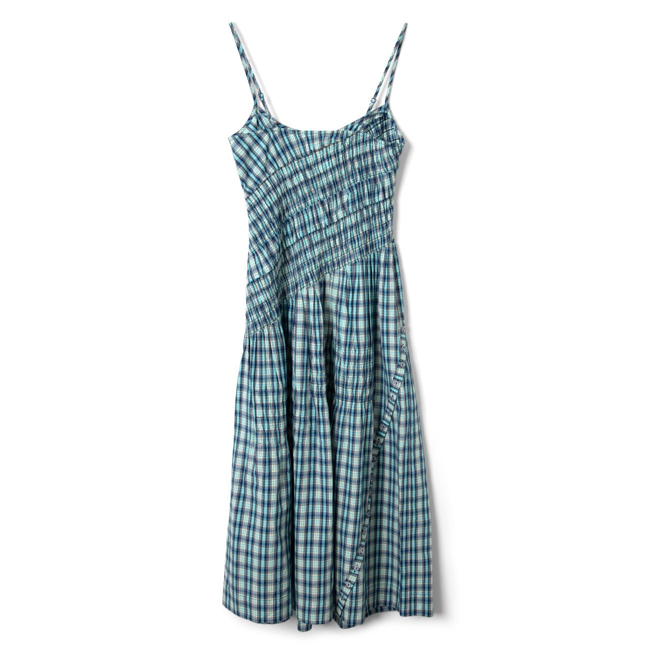 Damson Madder Womens Lyra Midi Dress Tomboy Check