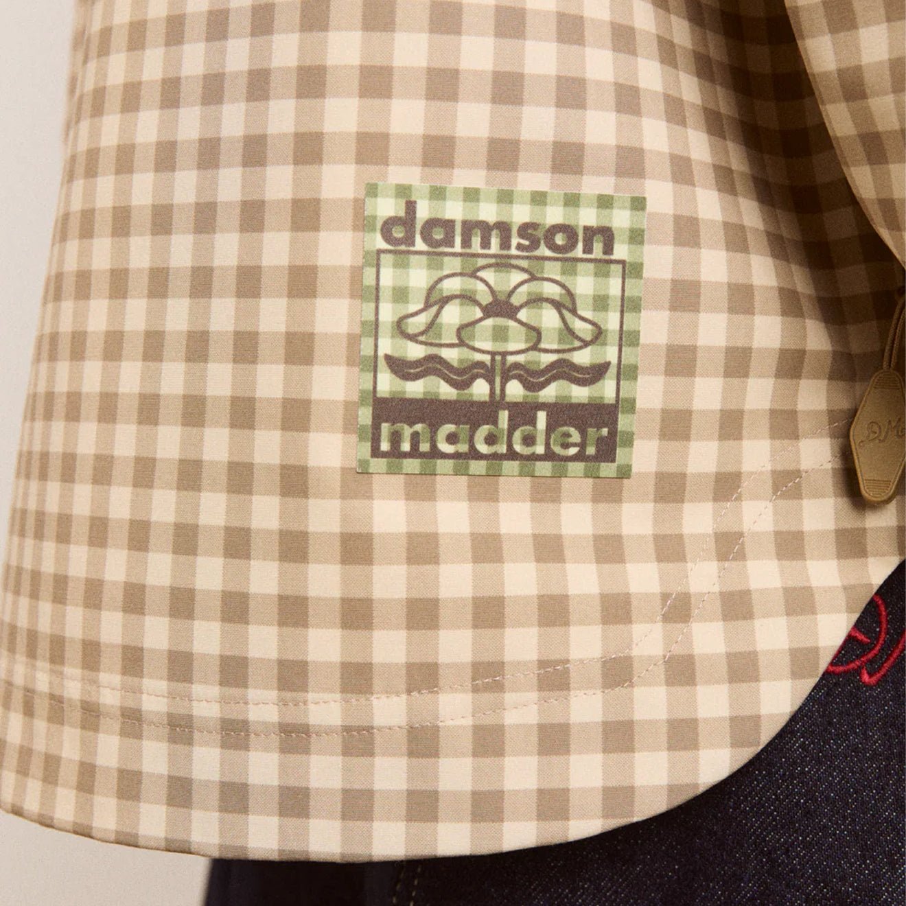 Damson Madder Womens Matilda Raincoat Gingham - pam pam 