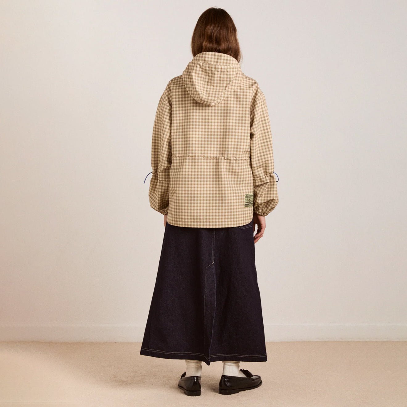 Damson Madder Womens Matilda Raincoat Gingham - pam pam 