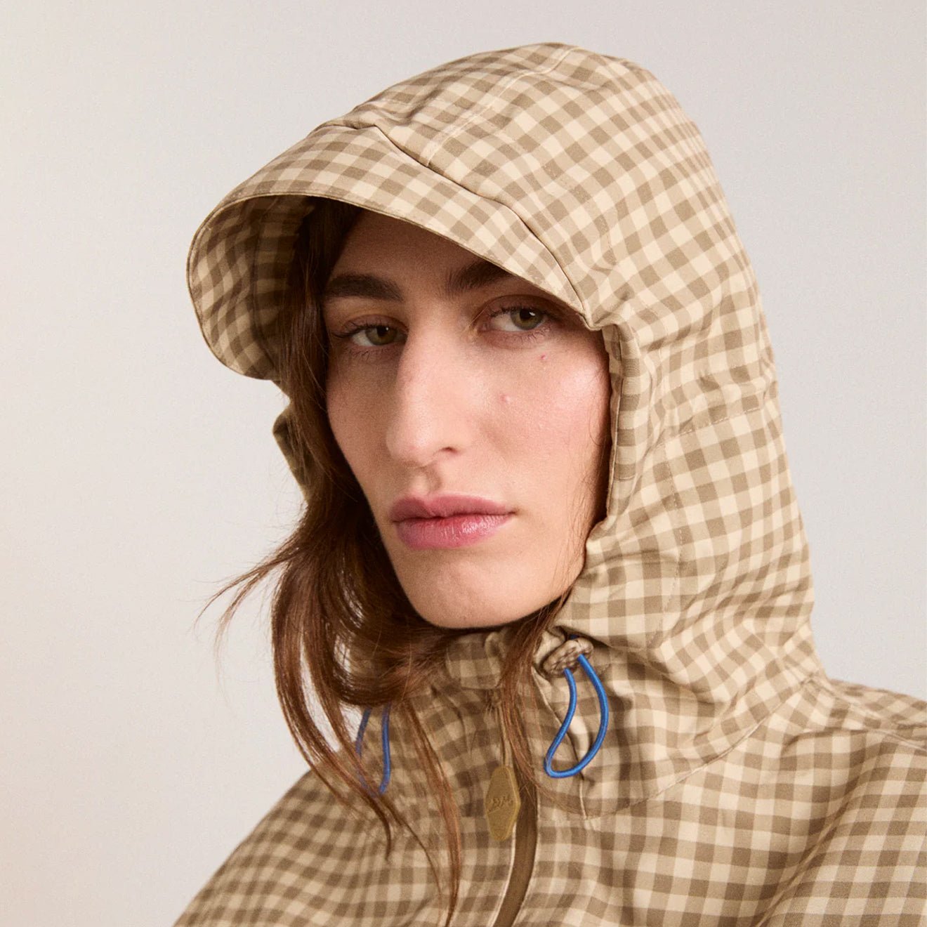 Damson Madder Womens Matilda Raincoat Gingham - pam pam 
