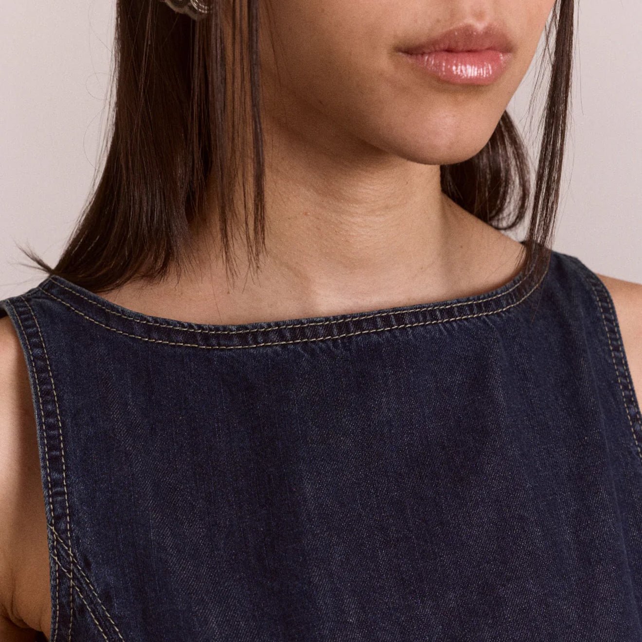 Damson Madder Womens Maxime Top Dark Indigo