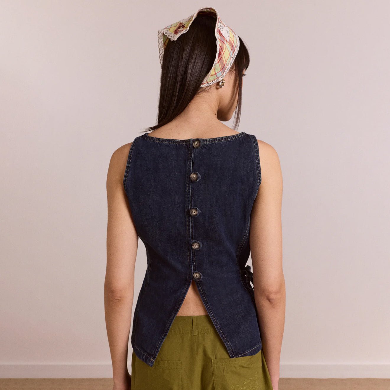 Damson Madder Womens Maxime Top Dark Indigo