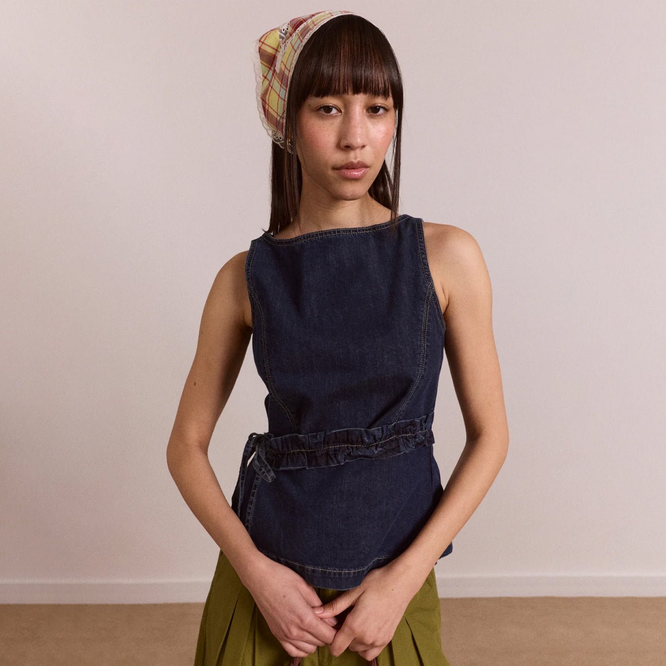 Damson Madder Womens Maxime Top Dark Indigo