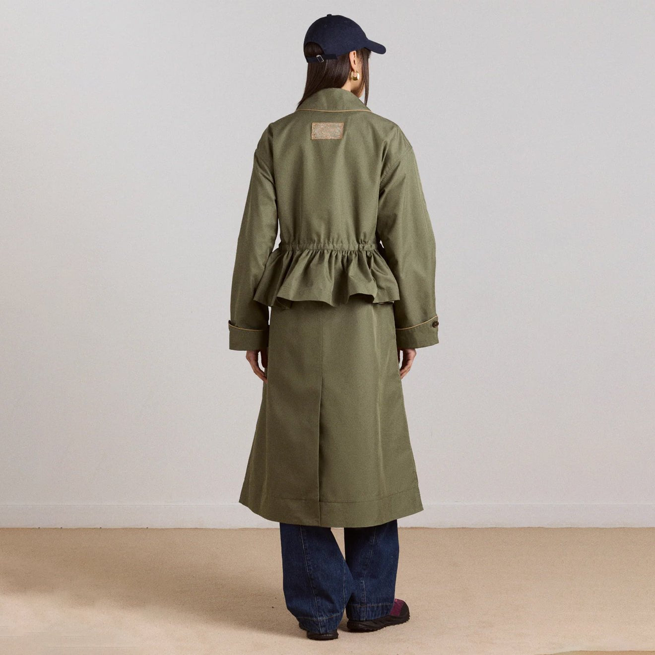 Damson Madder Womens Multi-Wear Myrtle Trench Khaki - pam pam 