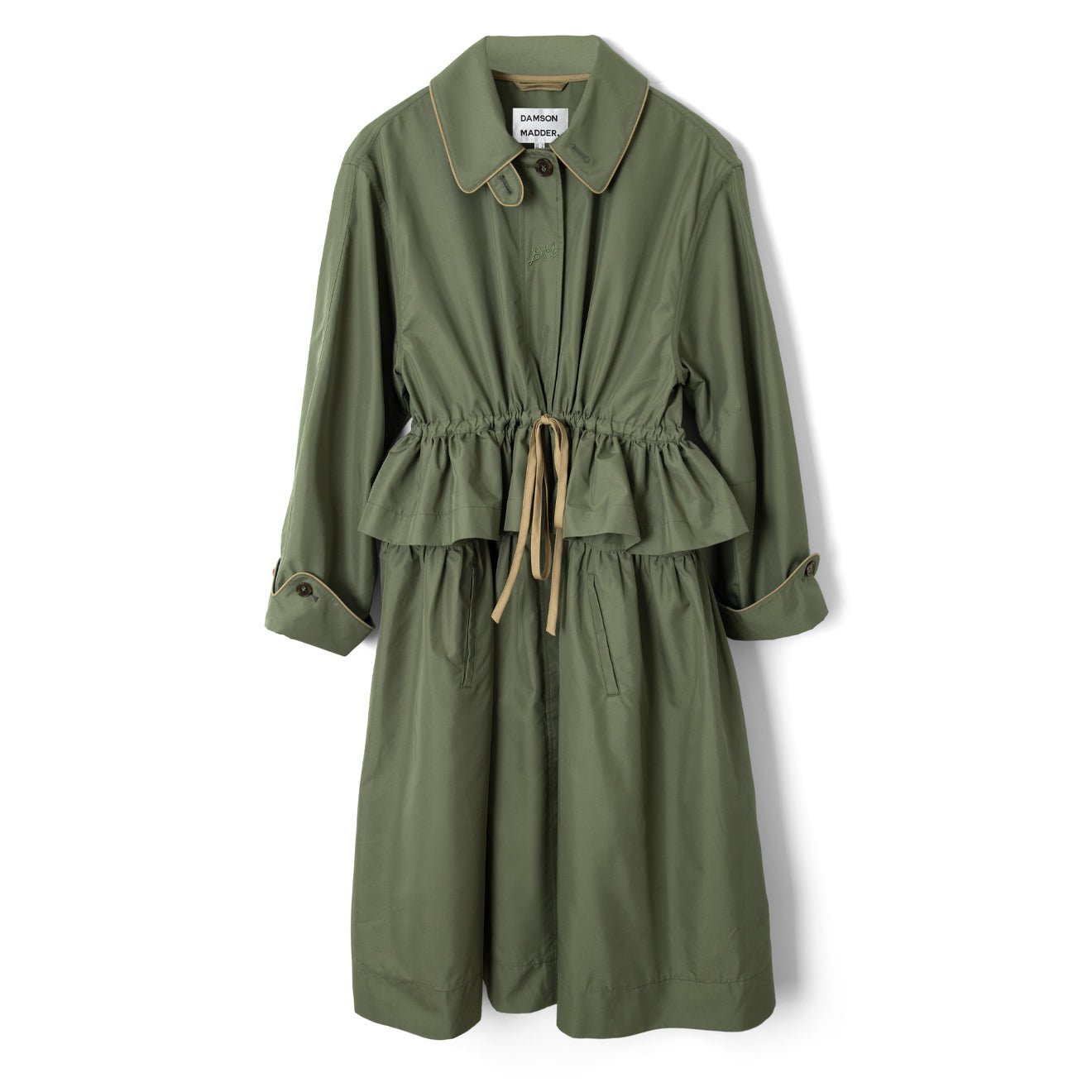 Damson Madder Womens Multi-Wear Myrtle Trench Khaki - pam pam 