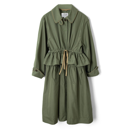 Damson Madder Womens Multi-Wear Myrtle Trench Khaki - pam pam