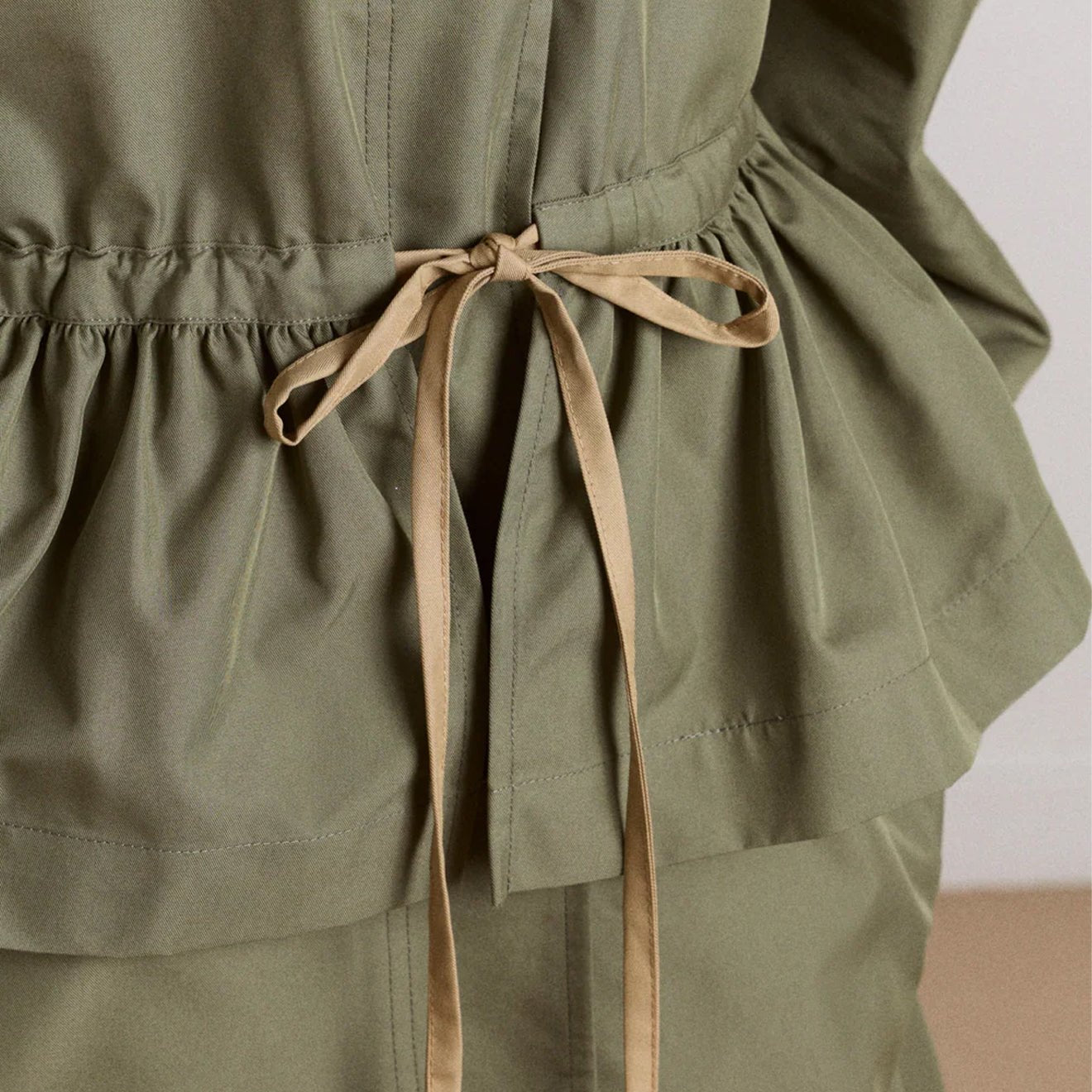 Damson Madder Womens Multi-Wear Myrtle Trench Khaki - pam pam 