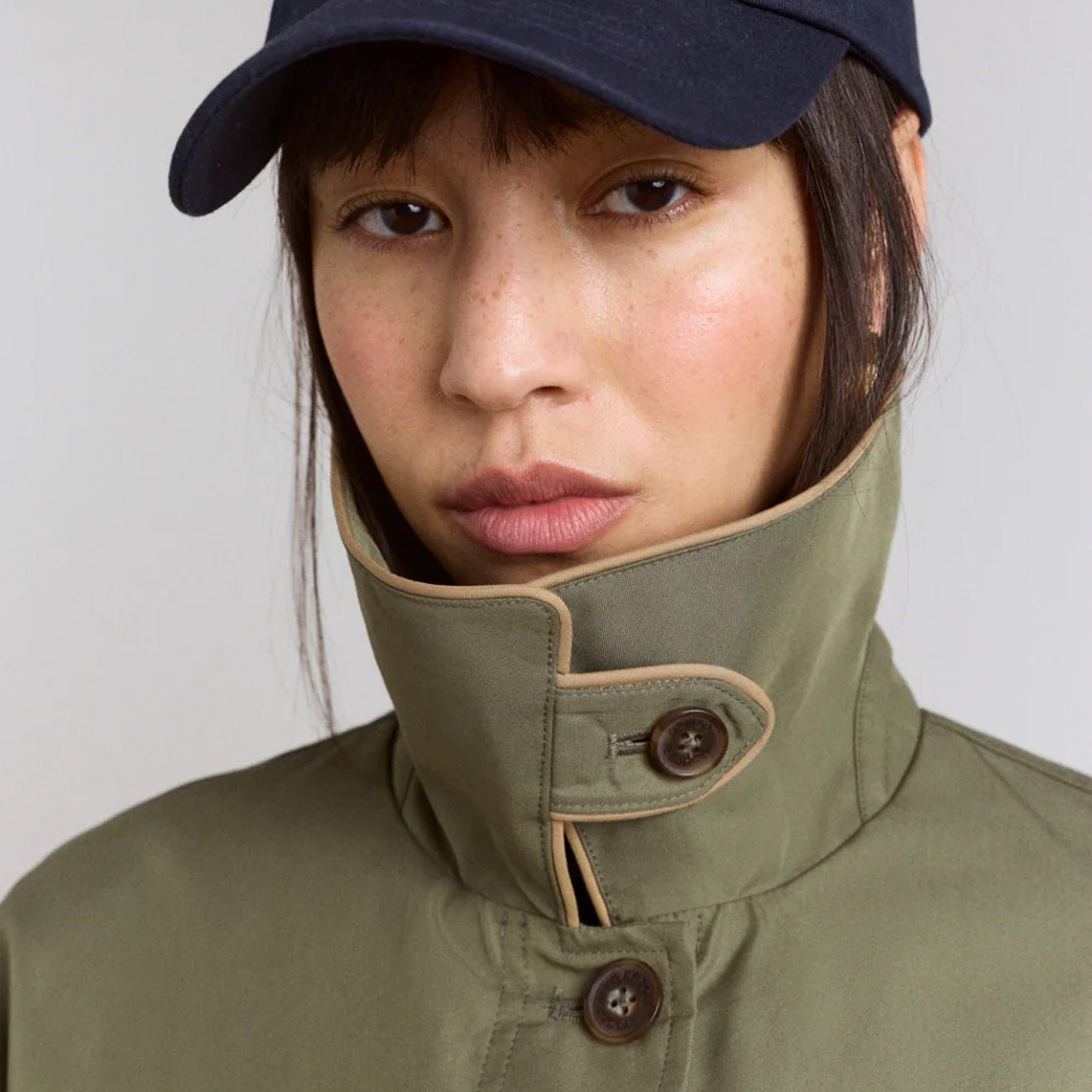 Damson Madder Womens Multi-Wear Myrtle Trench Khaki - pam pam 