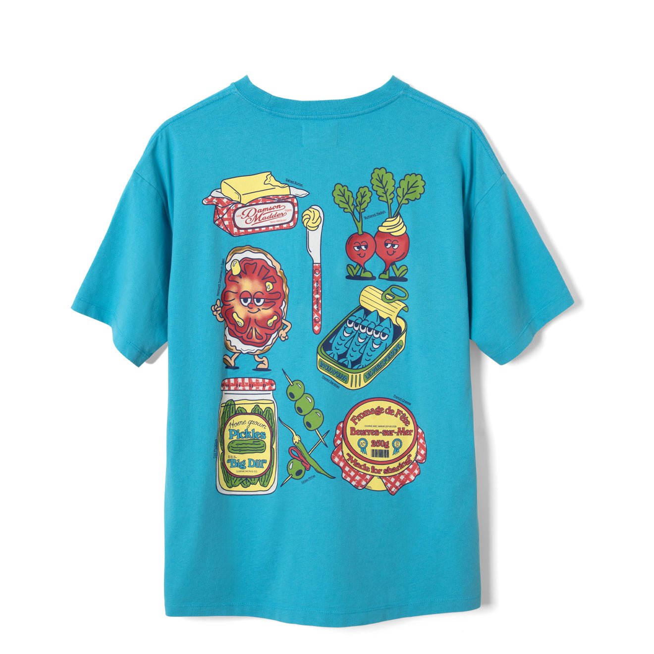 Damson Madder Womens Snack Plate Graphic Tee Blue