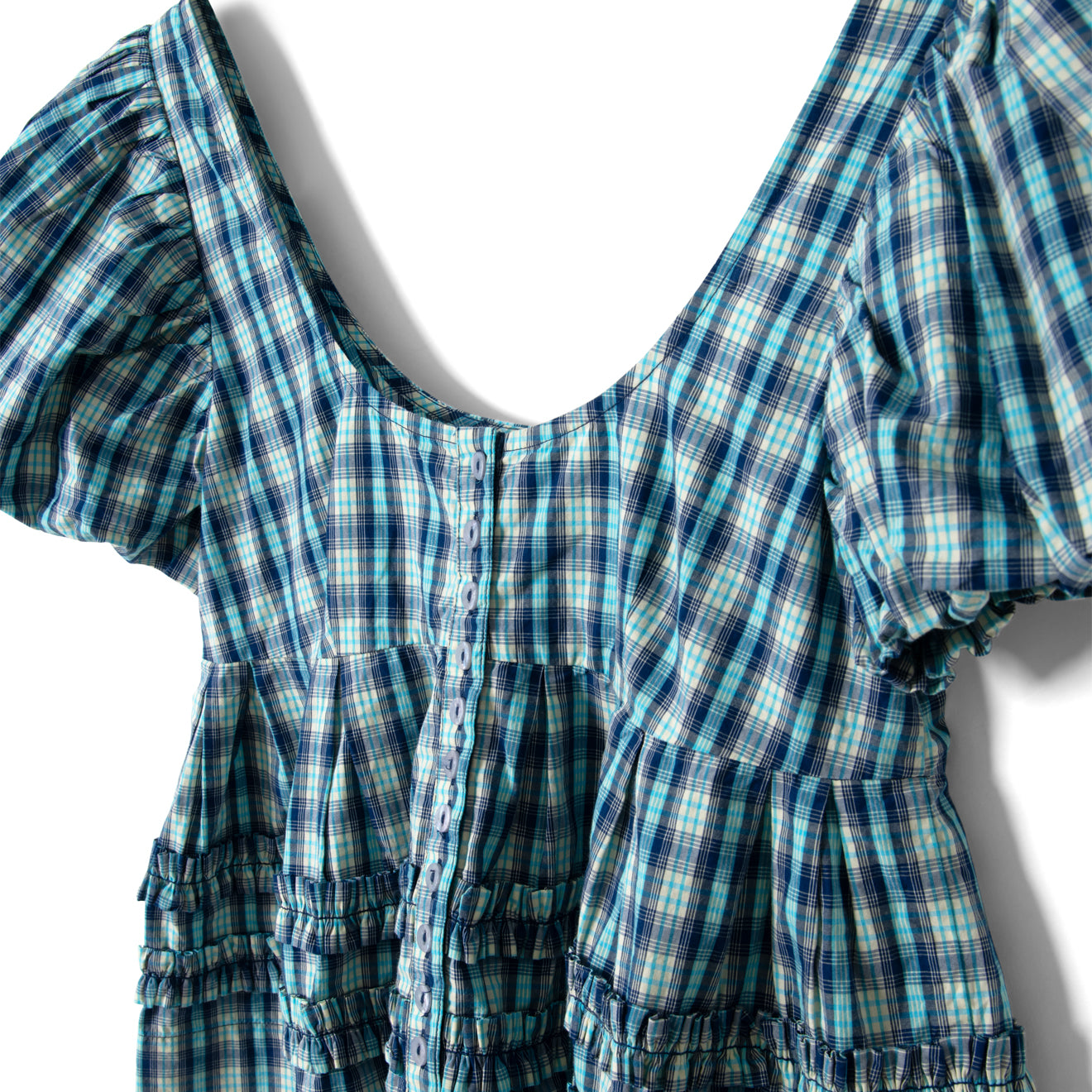 Damson Madder Womens Summer Joy Blouse Tomboy Check - pam pam 