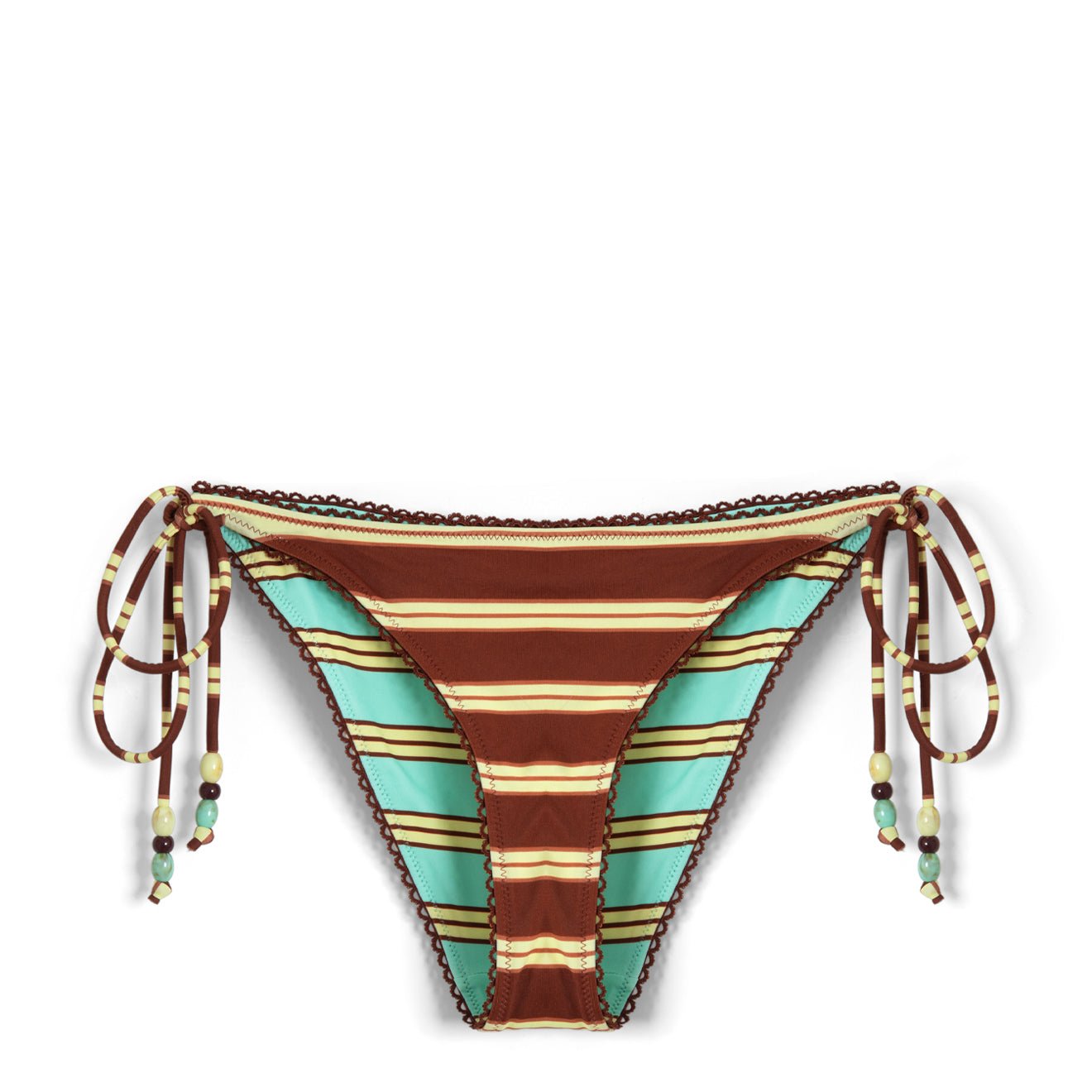 Damson Madder Womens Trudi Reversible Bikini Bottom Mix Stripe - pam pam 