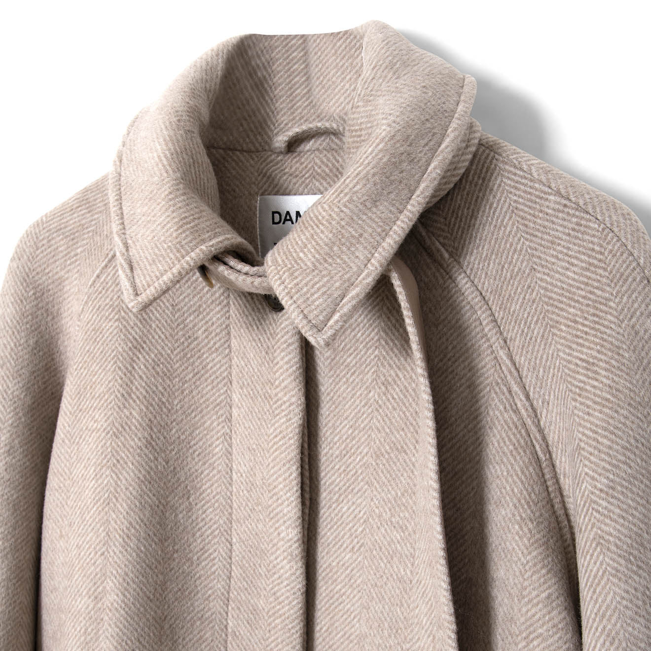 Damson Madder Jude Wool Coat Grey - pam pam 