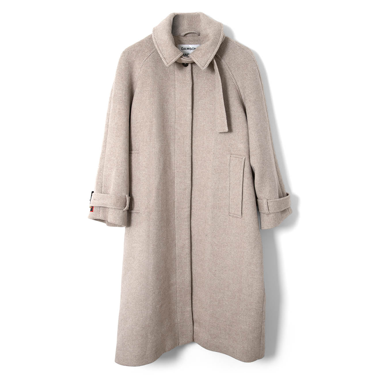 Damson Madder Jude Wool Coat Grey - pam pam 