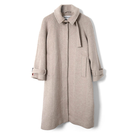 Damson Madder Jude Wool Coat Grey - pam pam