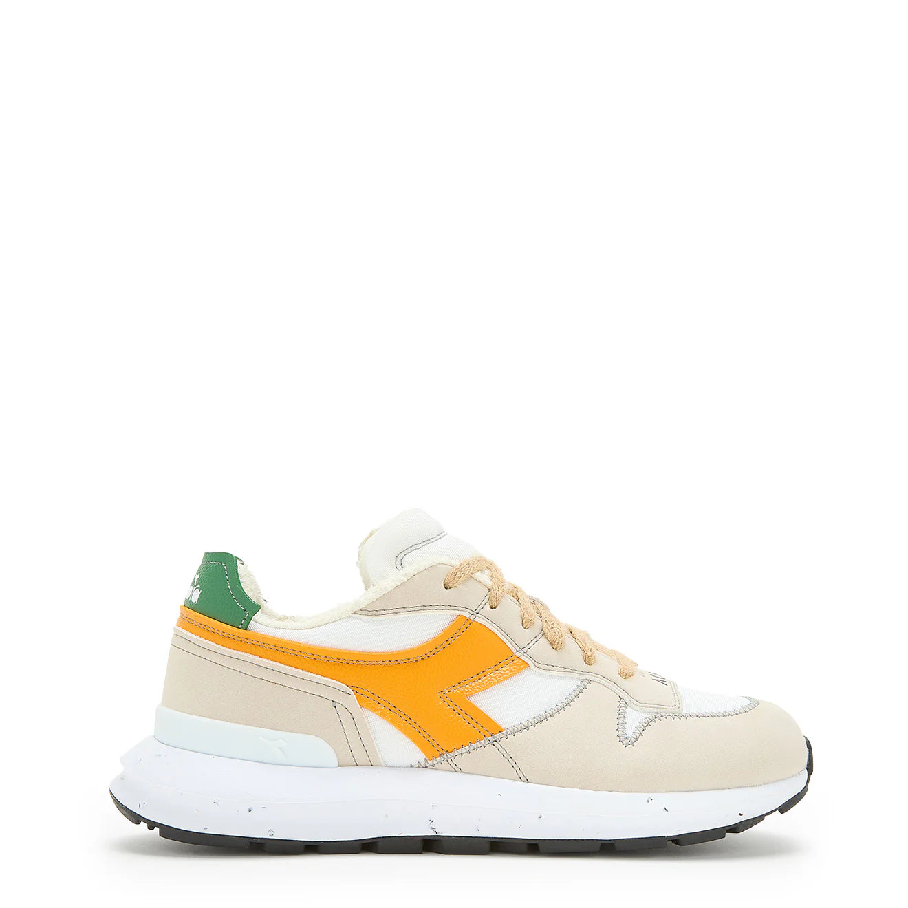 Diadora Women Kmaro 42 ACBC Trainers Super White / Cadmium Yellow