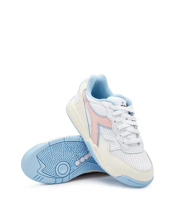 Diadora Womens Winner Trainer White / Peach Whip Diadora