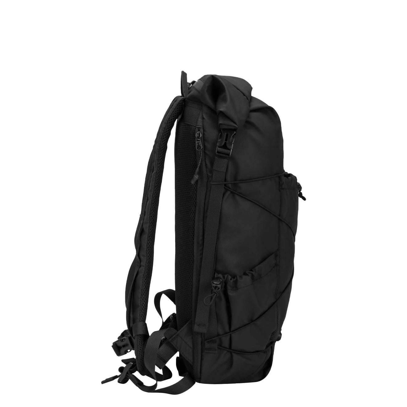 Elliker Buckden Roll Top Backpack Black - pam pam 